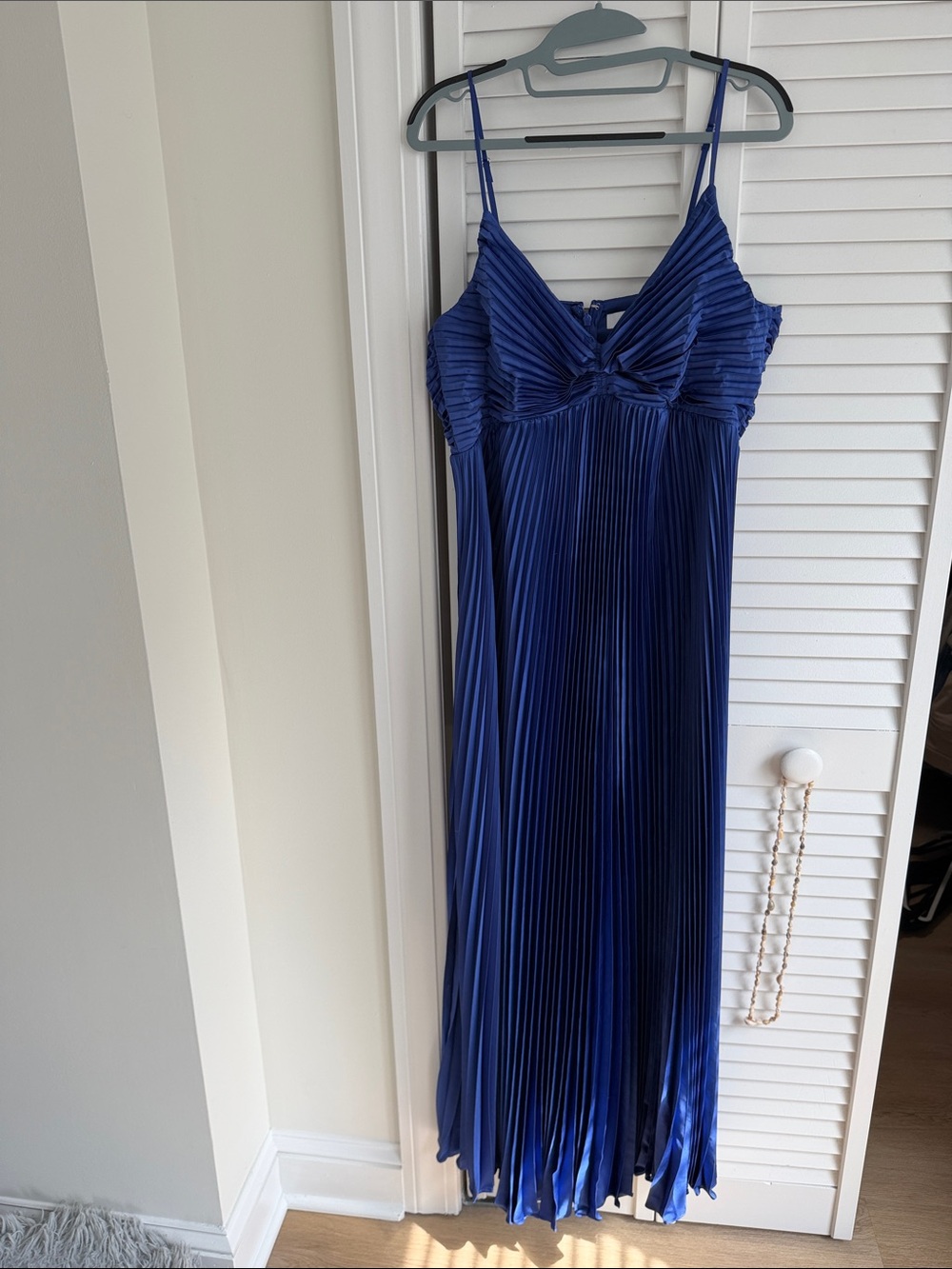 Likely Royal Blue Pleated Maxi Dress